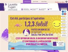 Tablet Screenshot of laurettefugain.org